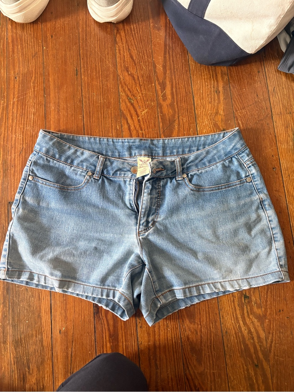 Faded Glory Light Wash Denim Jean Shorts